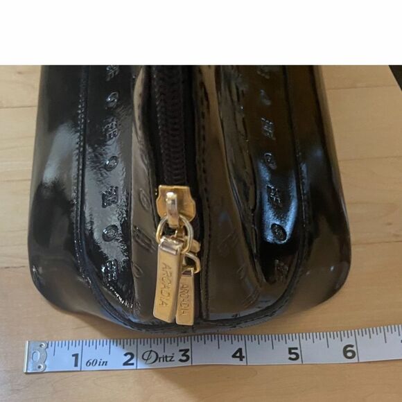 Arcadia Made In Italy Patent Leather Bugatti 
Satchel in Black - Picture 8 of 9